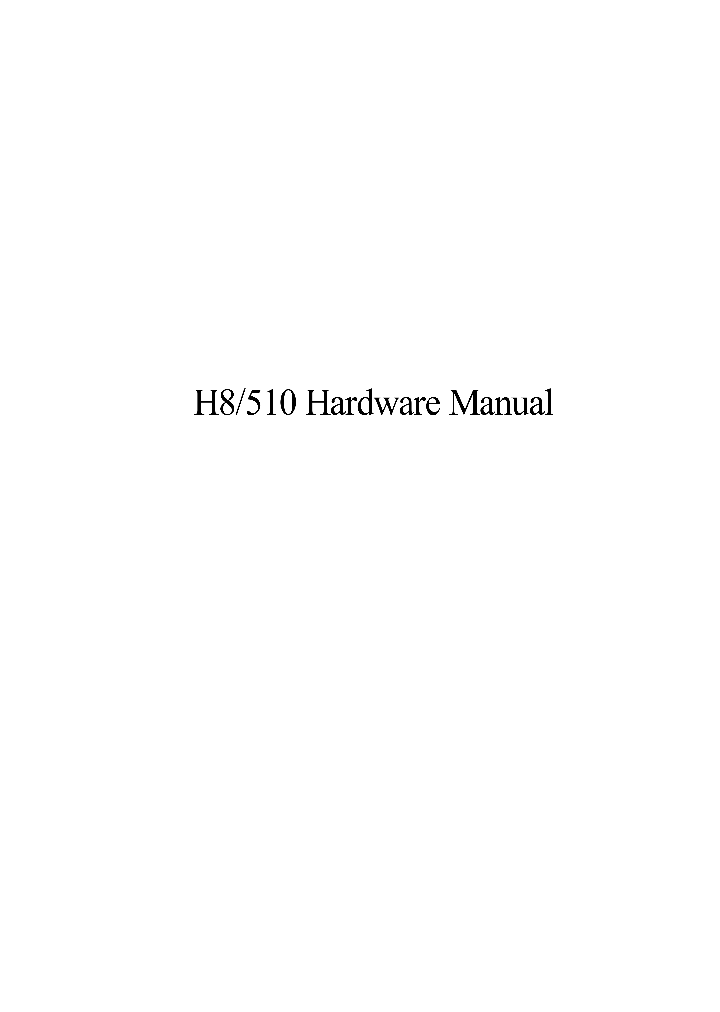 MCUHITACHI002_991139.PDF Datasheet