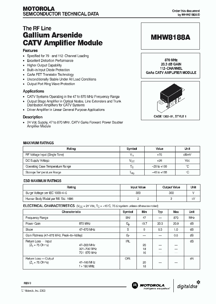 MHW8188A_991295.PDF Datasheet