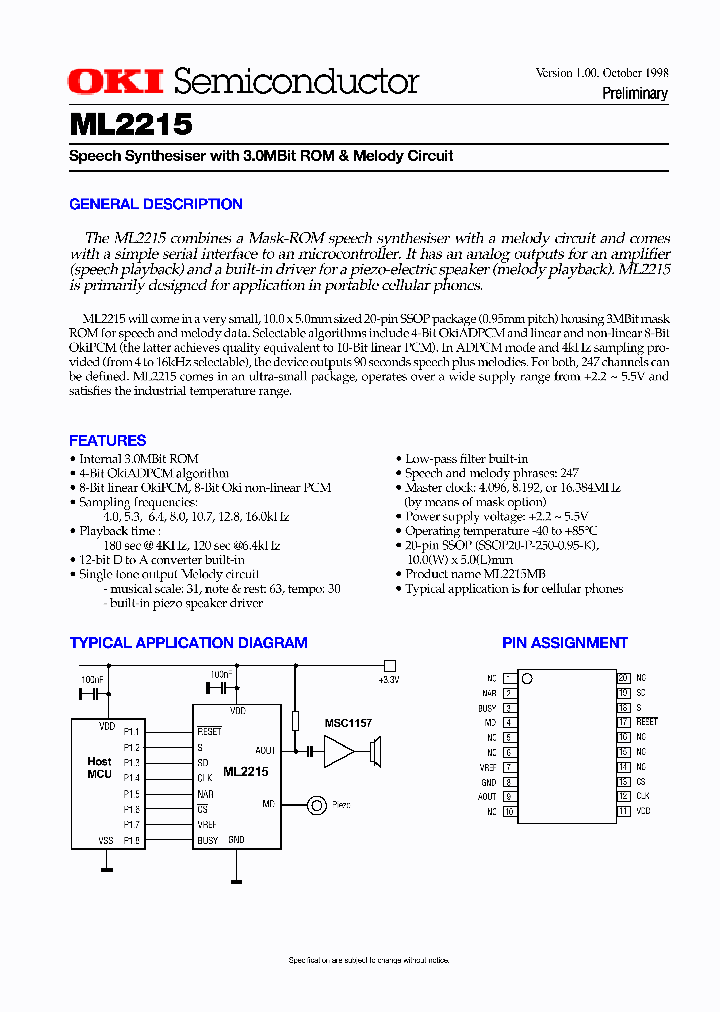 ML2215_991432.PDF Datasheet