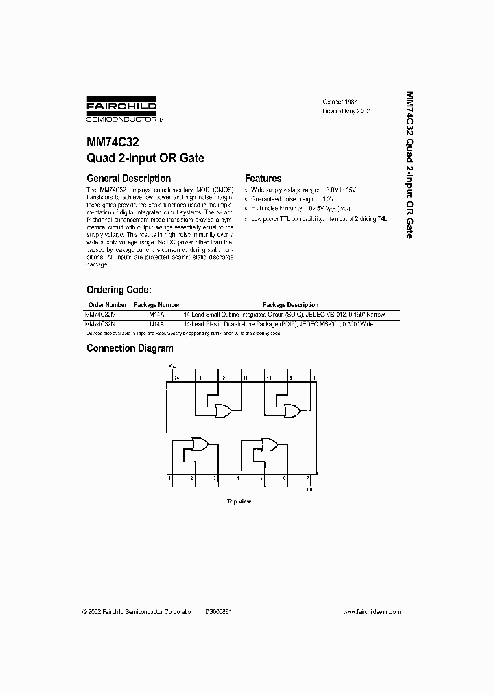 MM74C32_991615.PDF Datasheet