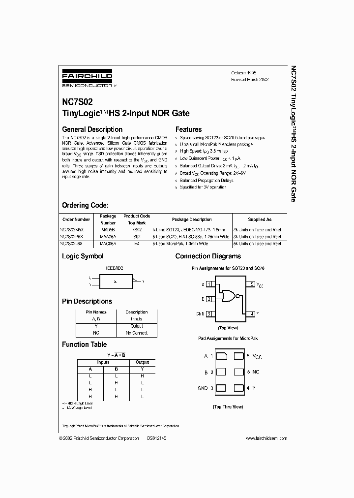 NC7S02_992775.PDF Datasheet