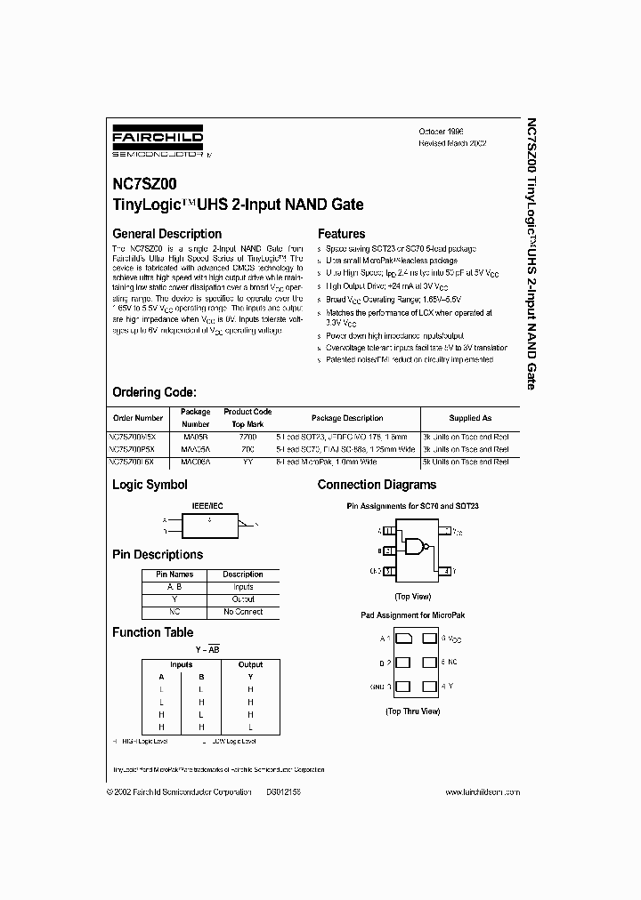 NC7SZ00_992805.PDF Datasheet
