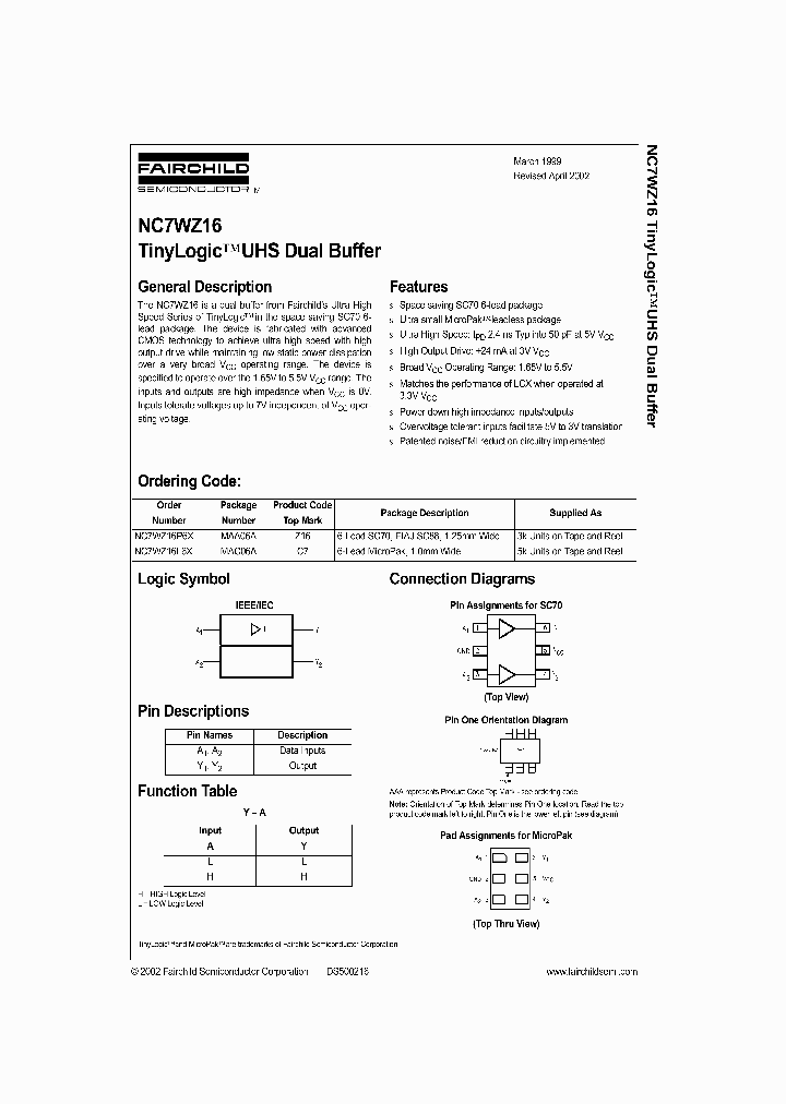 NC7WZ16_992845.PDF Datasheet