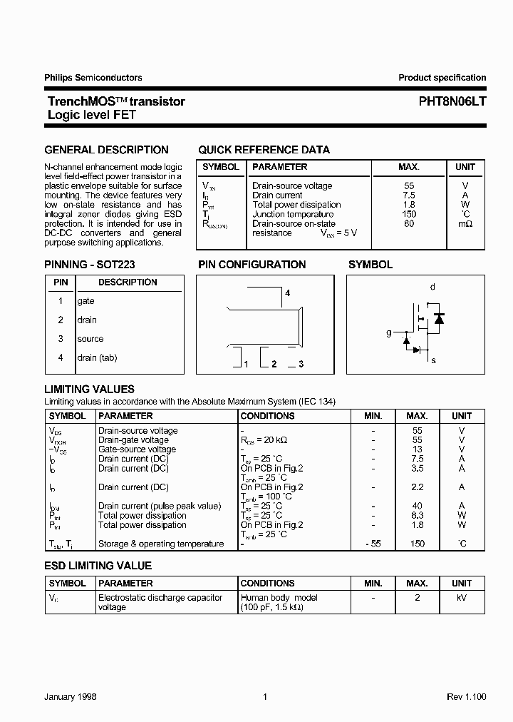 PHT8N06LT2_998382.PDF Datasheet