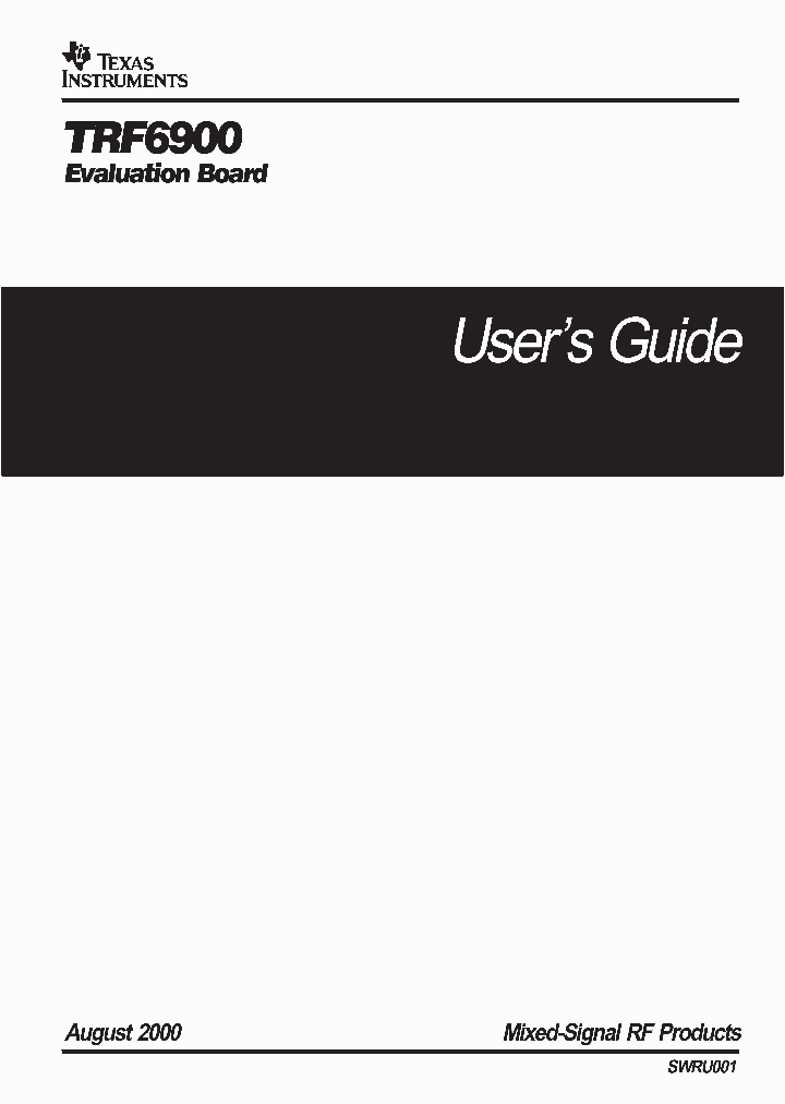 SWRU001_1004620.PDF Datasheet