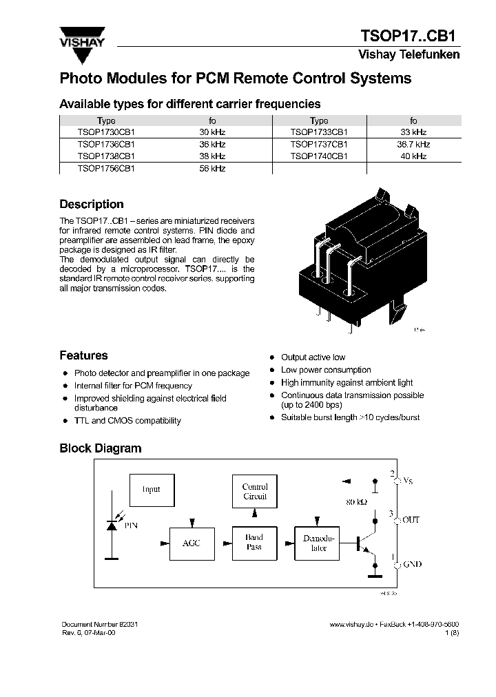 TSOP17CB1_1006310.PDF Datasheet