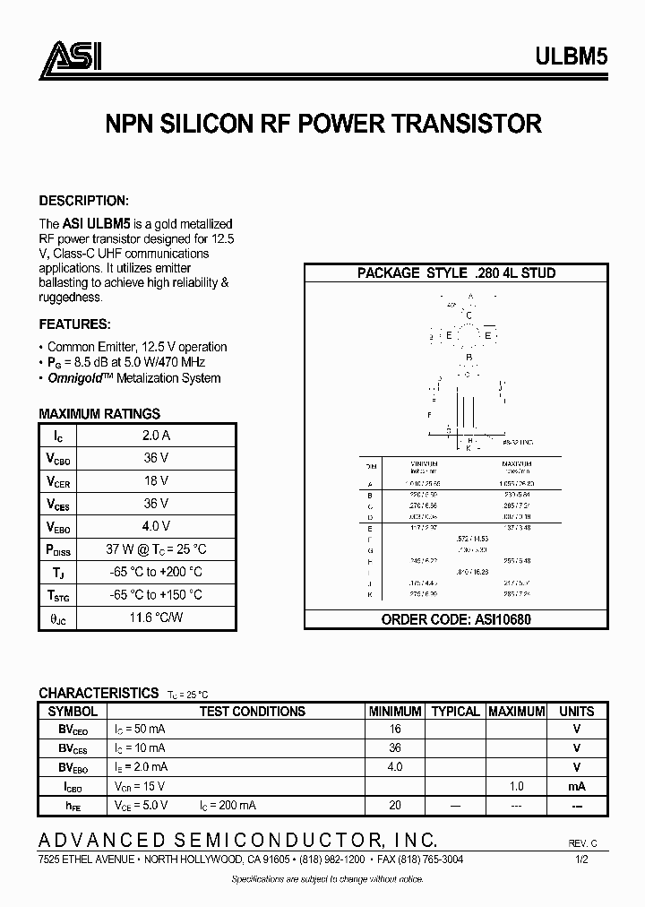 ULBM5_1006817.PDF Datasheet