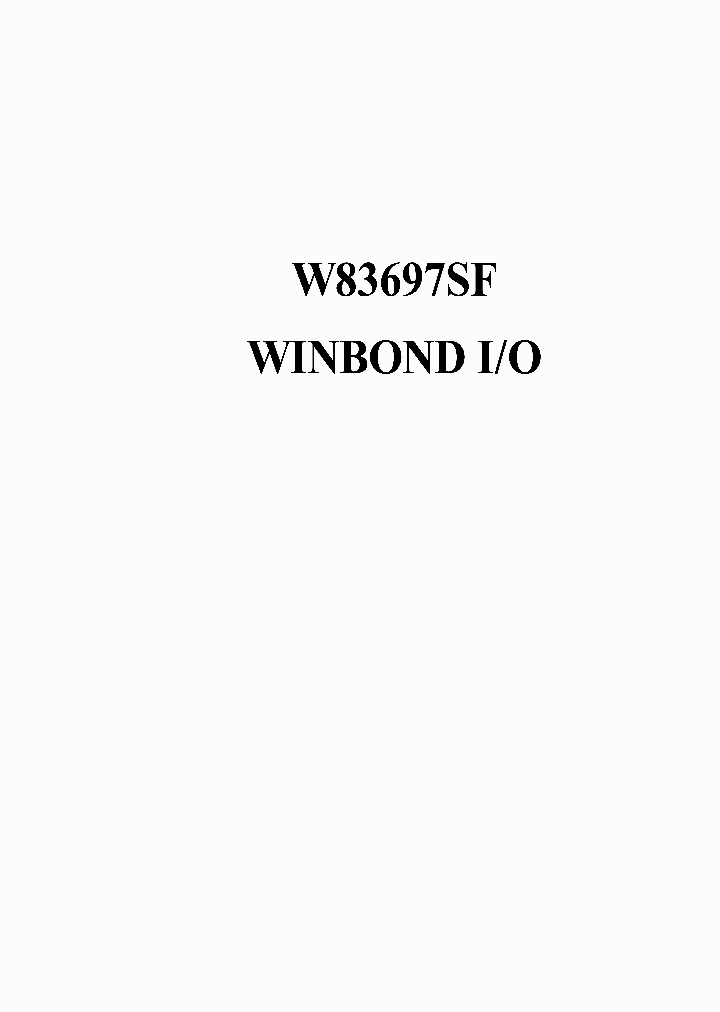 W83697SF_1007512.PDF Datasheet
