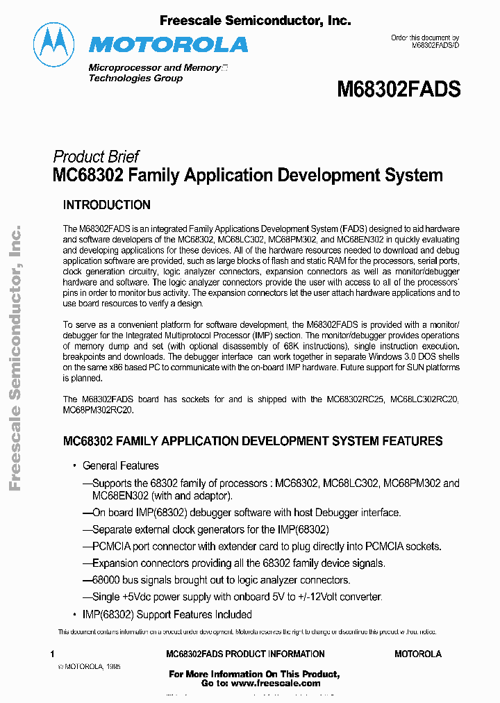 M68302FADS_4929620.PDF Datasheet