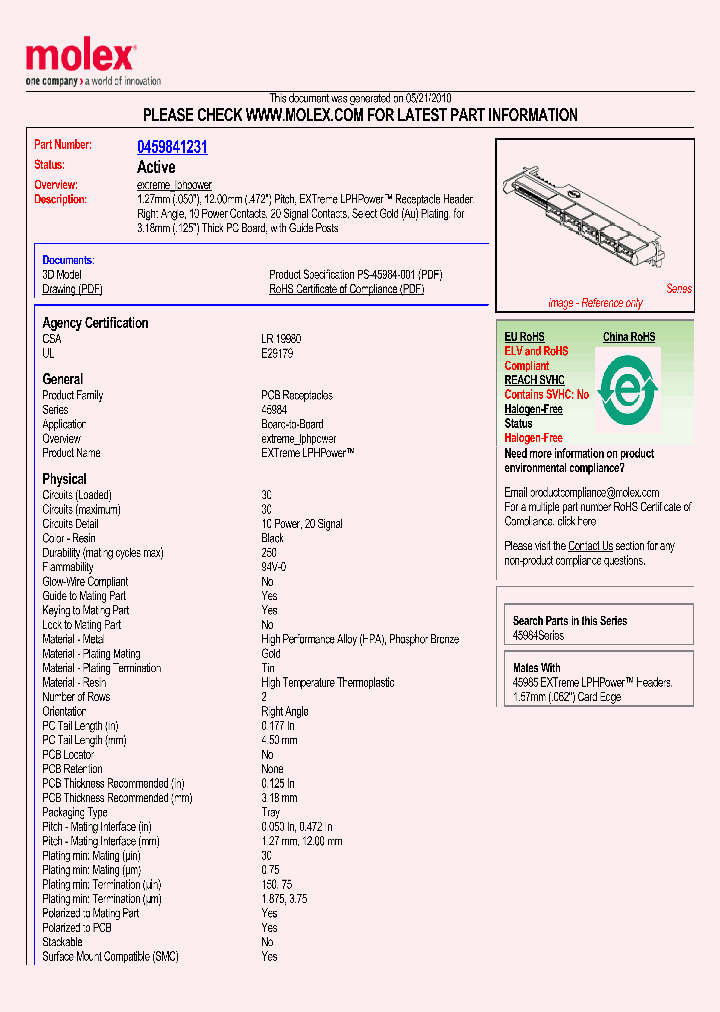 45984-1231_4929807.PDF Datasheet