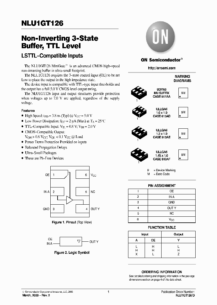 NLU1GT126CMX1TCG_4942755.PDF Datasheet