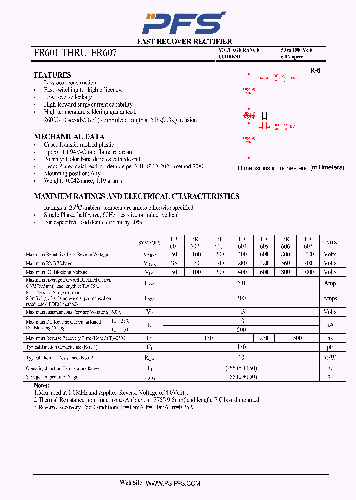 FR601_4943125.PDF Datasheet
