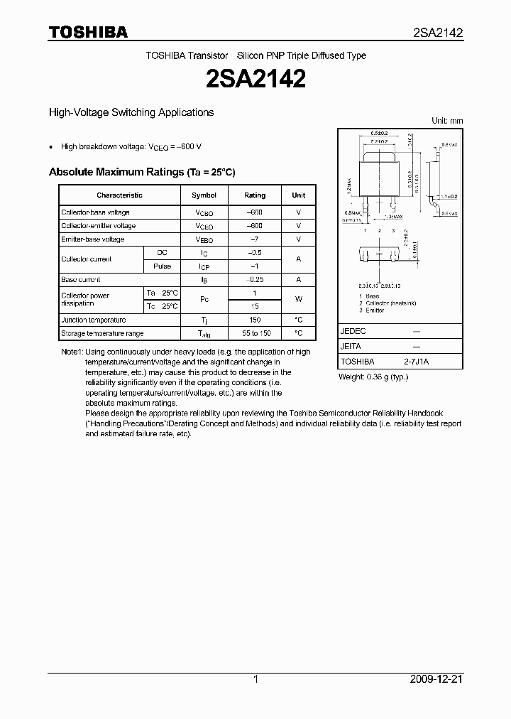 2SA2142_4944642.PDF Datasheet