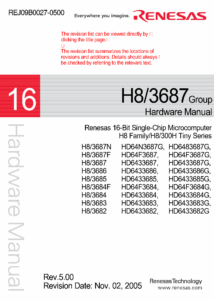 HD64F3687_4949365.PDF Datasheet