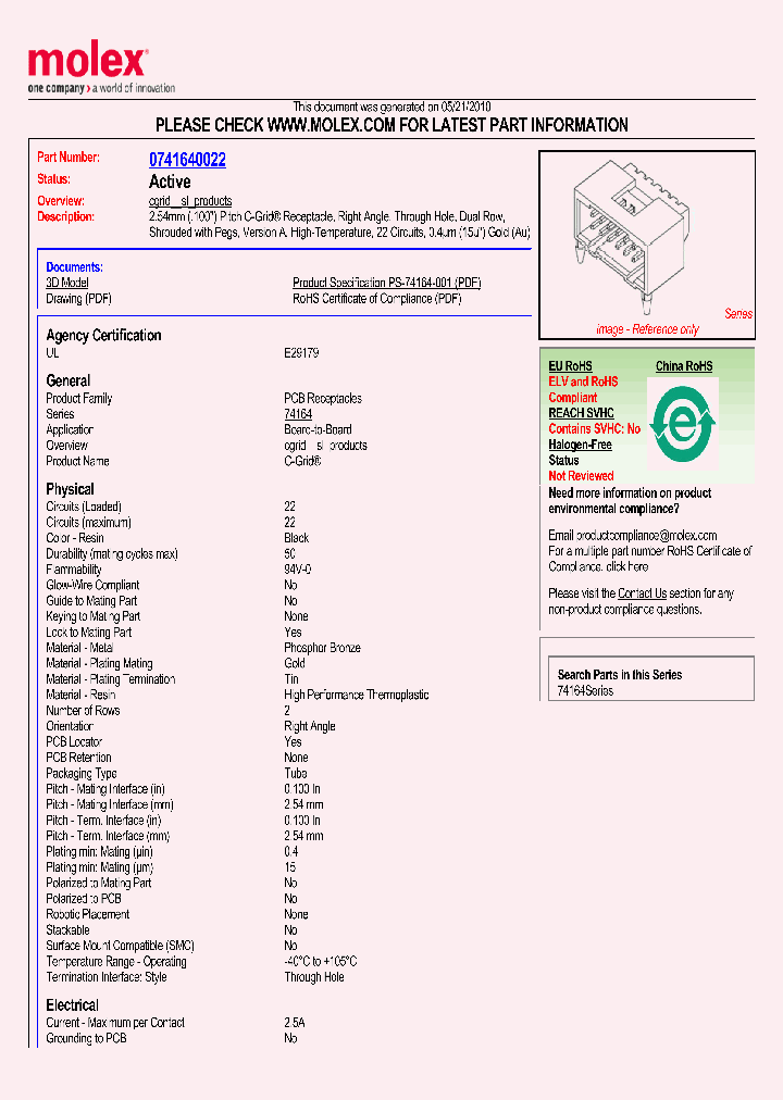 74164-0022_4950764.PDF Datasheet