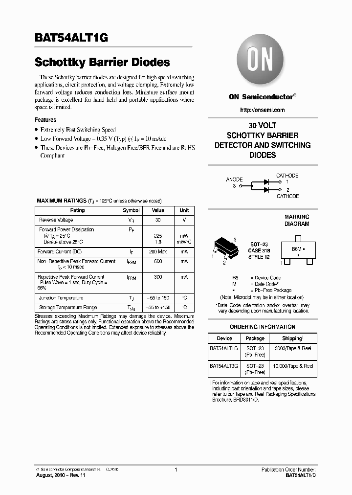 BAT54ALT1G10_4951372.PDF Datasheet