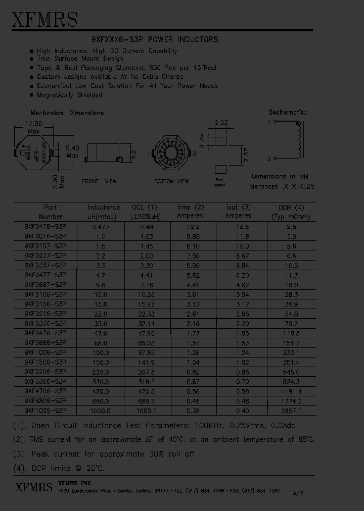 9XF0227-S3P_4953959.PDF Datasheet