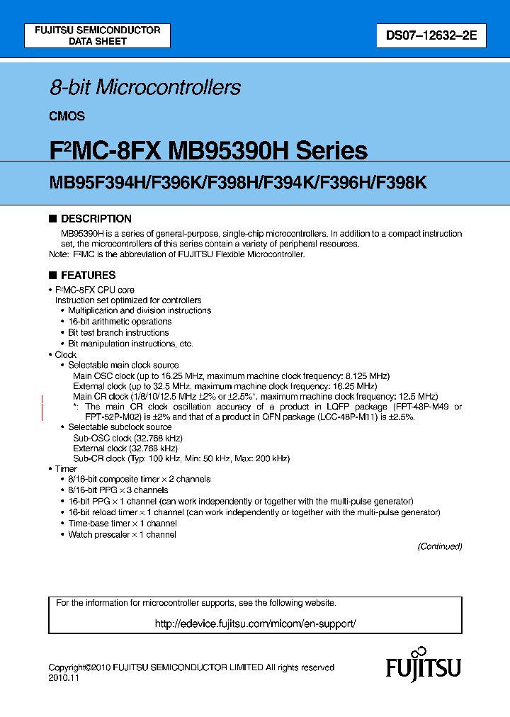 MB95F394HPMC-G-SNE2_4954033.PDF Datasheet