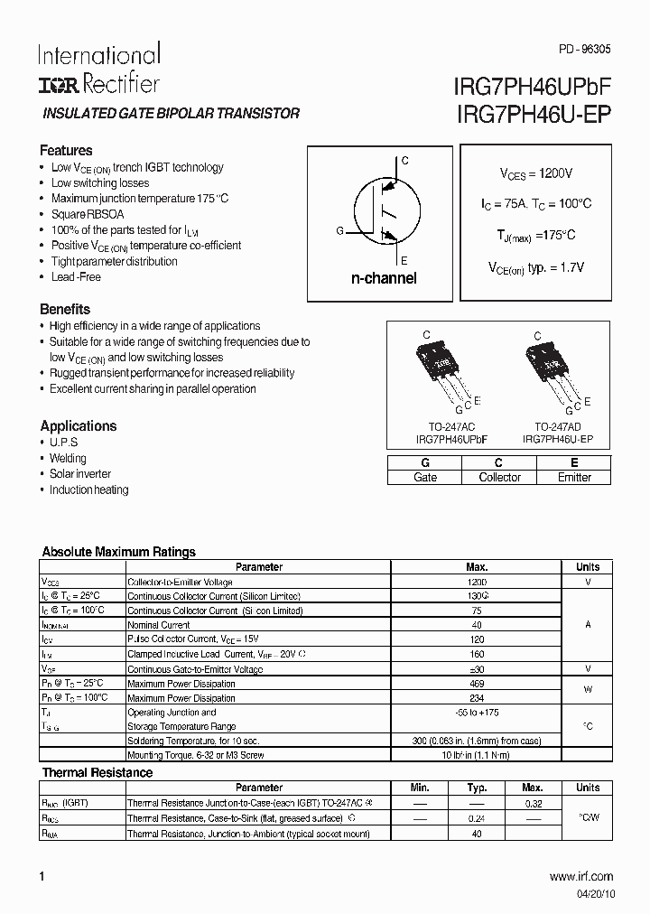 IRG7PH46U-EP_4955964.PDF Datasheet