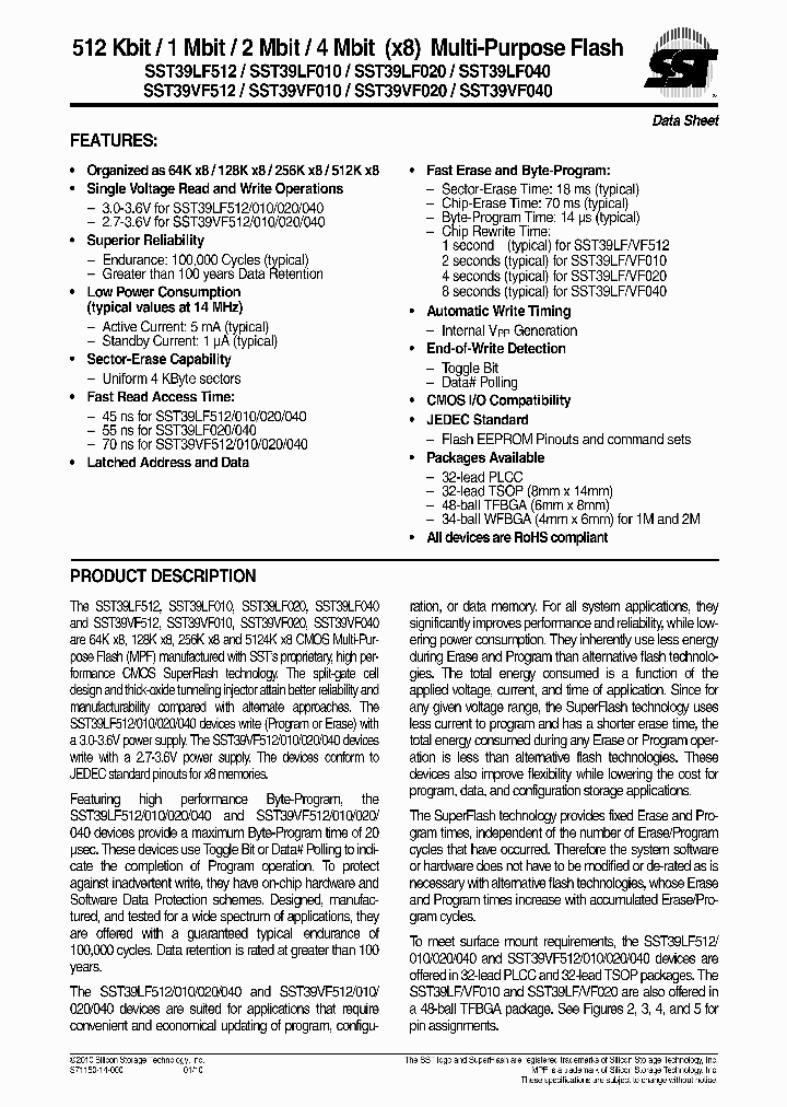 SST39LF512-75-4C-B3HE_4956695.PDF Datasheet