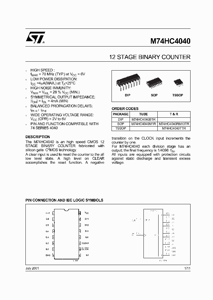 M74HC4040_4959117.PDF Datasheet