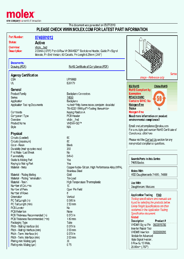 0746501012_4960037.PDF Datasheet