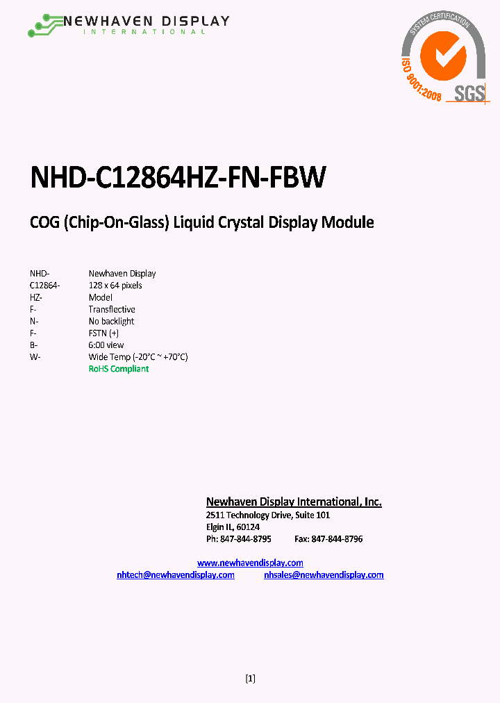 NHD-C12864HZ-FN-FBW_4961788.PDF Datasheet