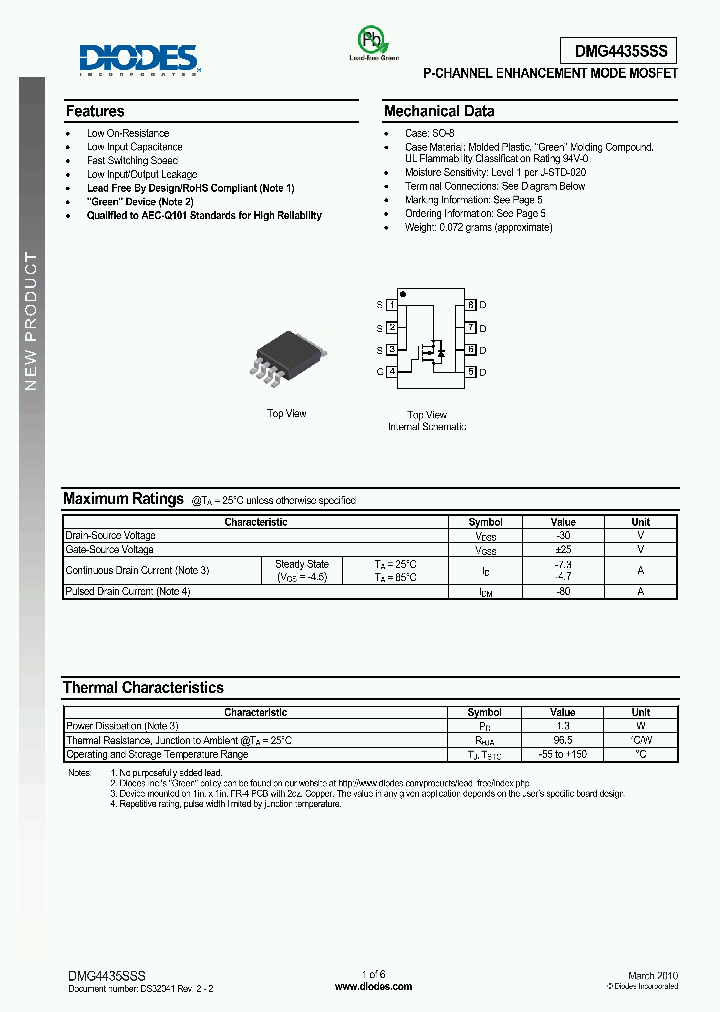 DMG4435SSS_4964520.PDF Datasheet