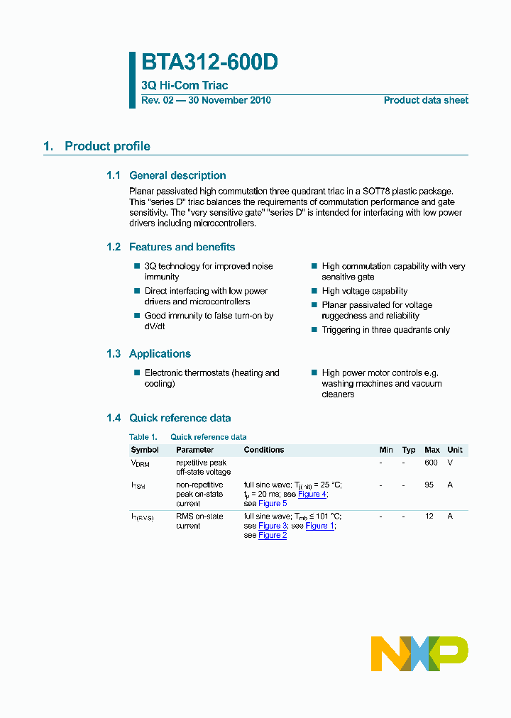 BTA312-600D_4964976.PDF Datasheet