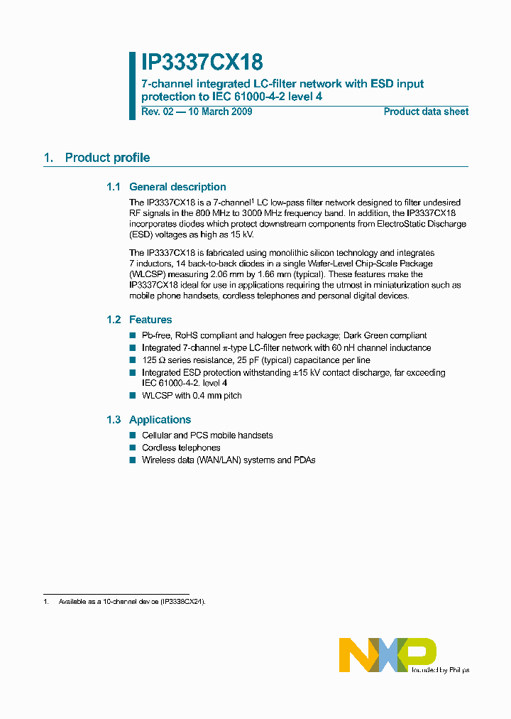 IP3337CX1809_4967482.PDF Datasheet