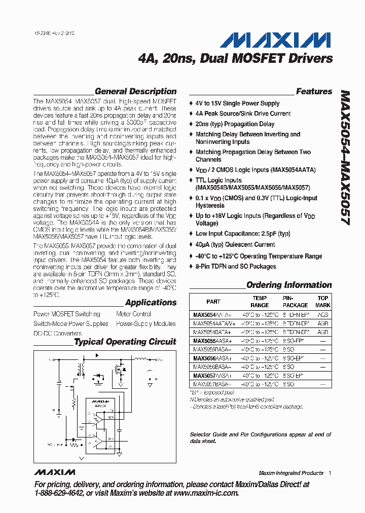 MAX5054AATA_4970097.PDF Datasheet