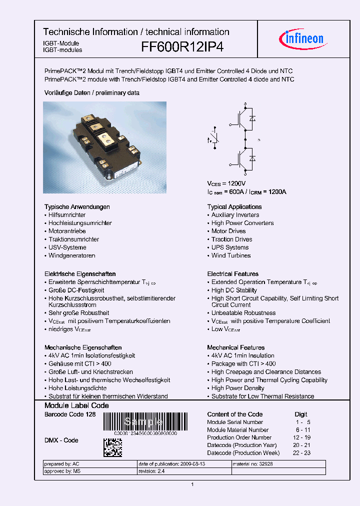 FF600R12IP4_4971758.PDF Datasheet