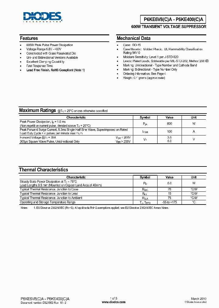 P6KE6V8A_4978204.PDF Datasheet
