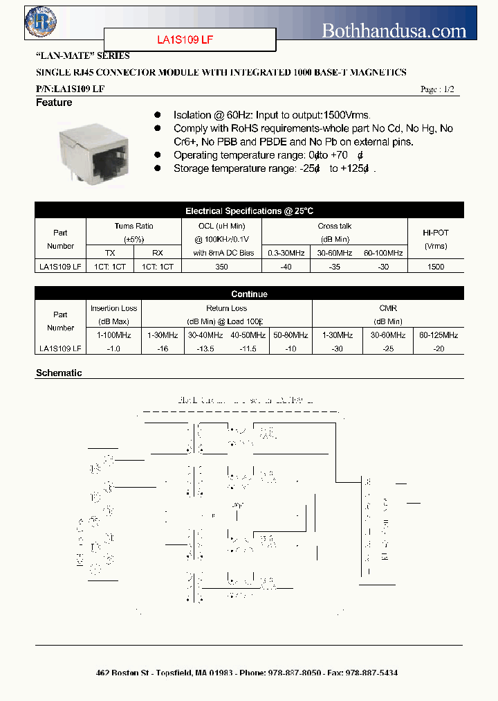 LA1S109LF1_4985783.PDF Datasheet