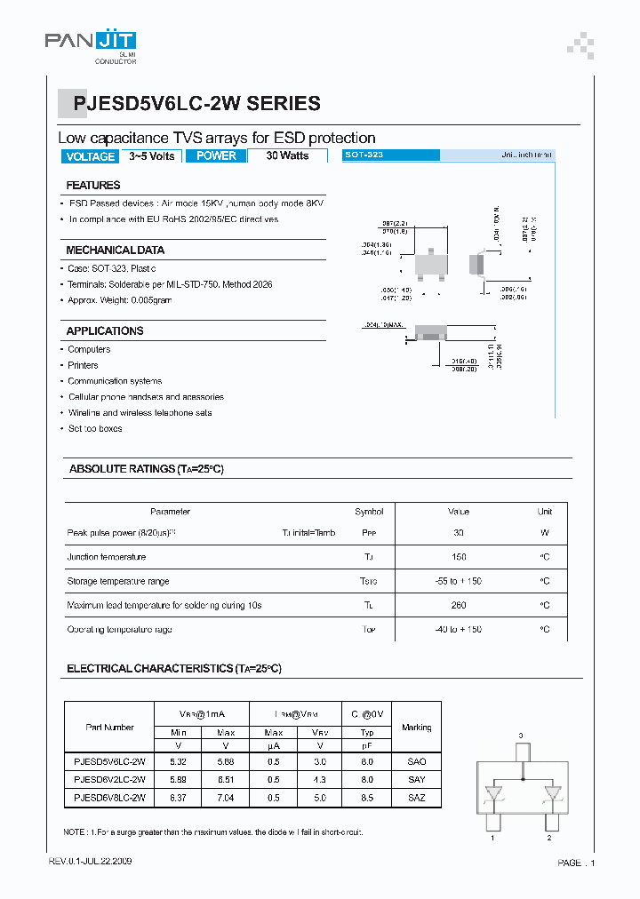 PJESD5V6LC-2W_4985871.PDF Datasheet