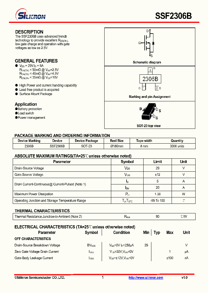 SSF2306B_4989548.PDF Datasheet