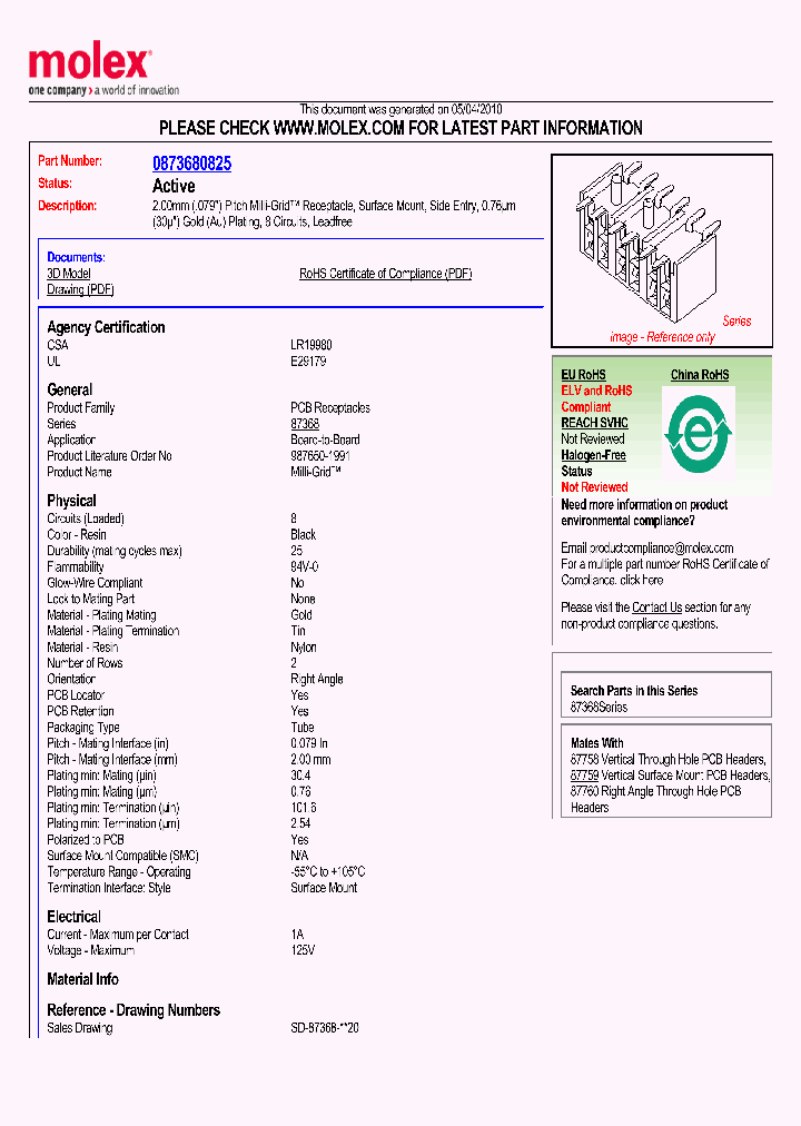 87368-0825_4993417.PDF Datasheet