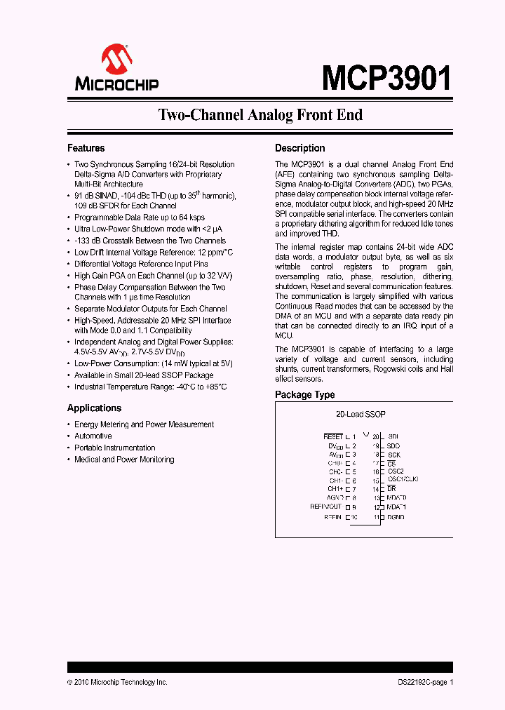 MCP3901A1T-ISS_4993437.PDF Datasheet