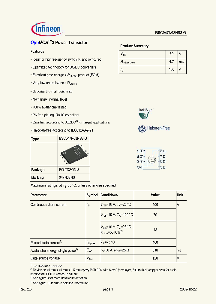 BSC047N08NS3G_4998424.PDF Datasheet