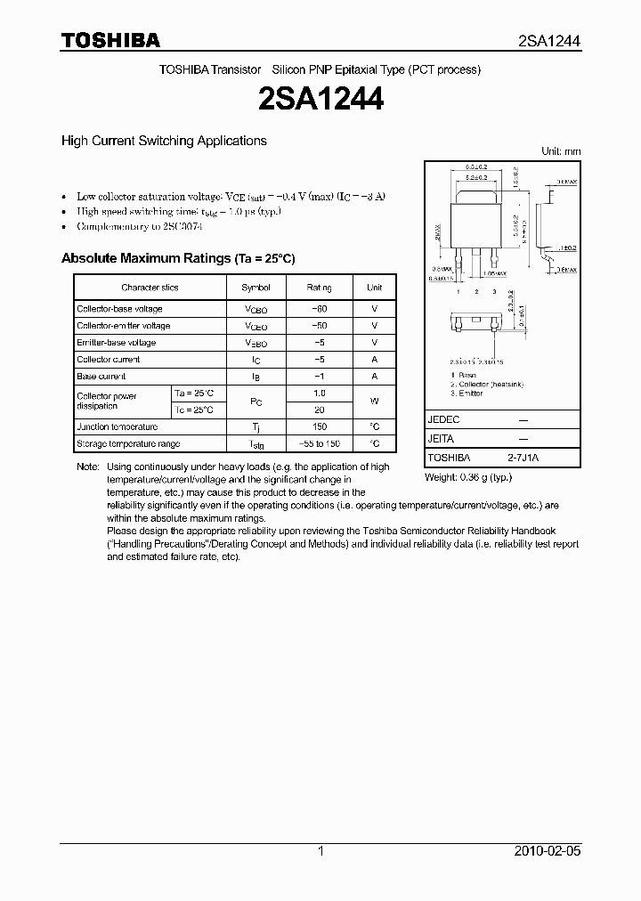 2SA124410_4998471.PDF Datasheet