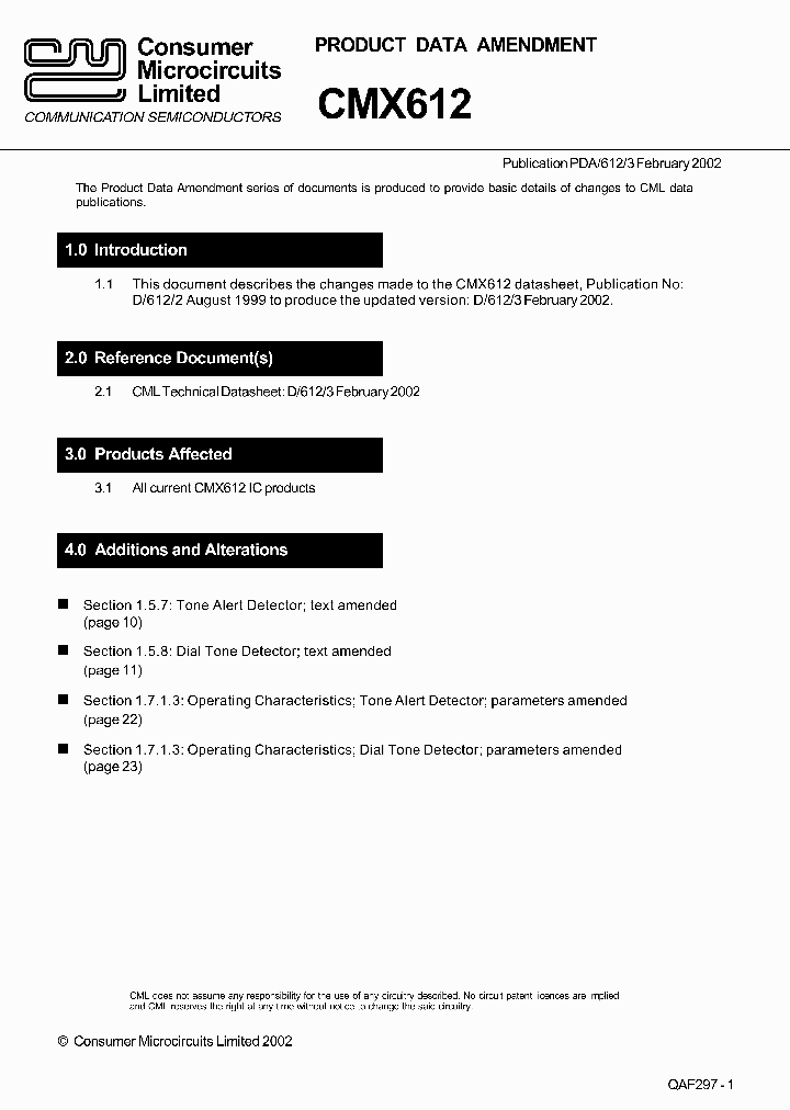 CMX612_4999434.PDF Datasheet