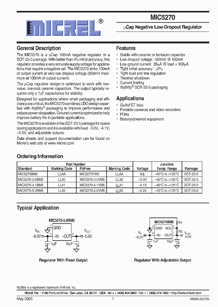 MIC5270-30BM5_5003054.PDF Datasheet