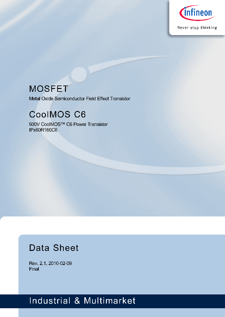 IPW60R160C6_5006152.PDF Datasheet