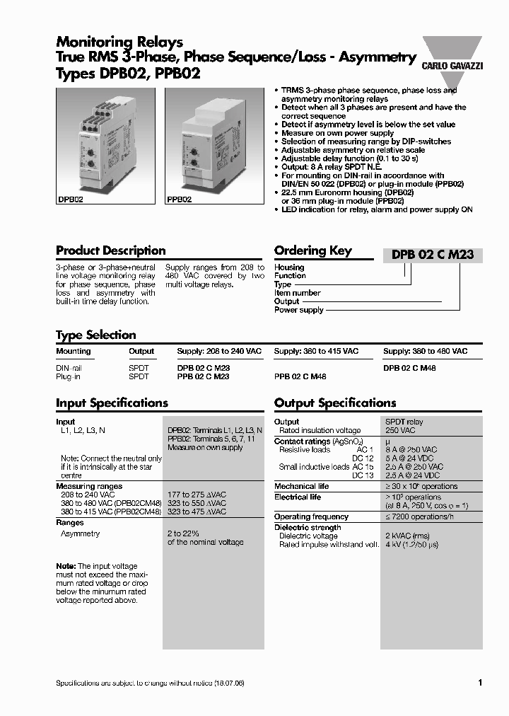 DPB02CM23_5010041.PDF Datasheet