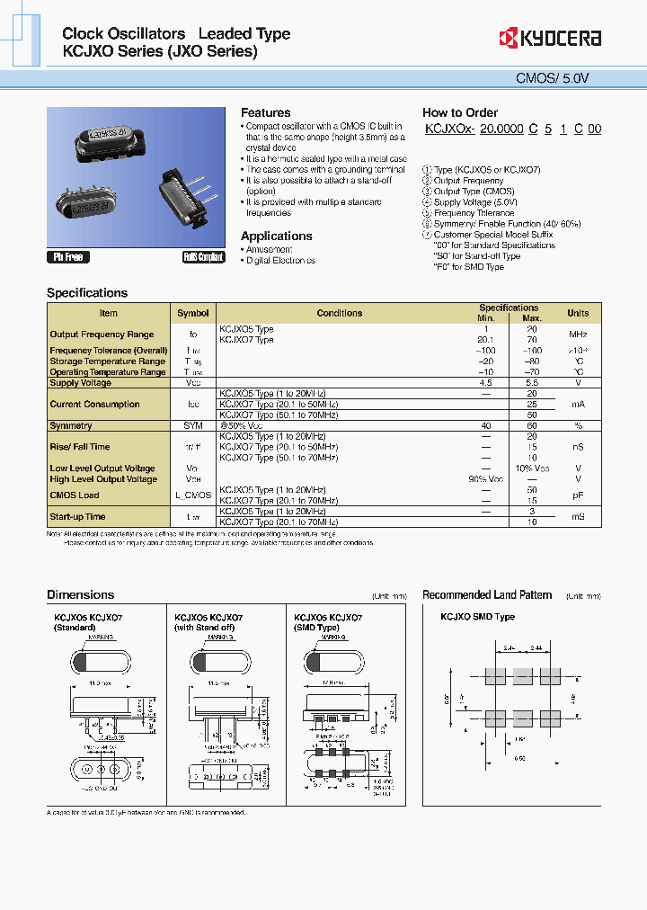 KCJXO_5010740.PDF Datasheet