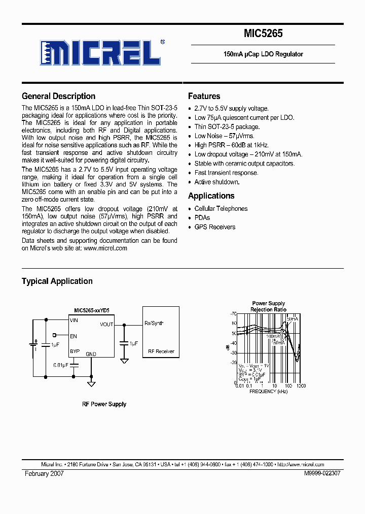 MIC5265-31YD5_5012806.PDF Datasheet