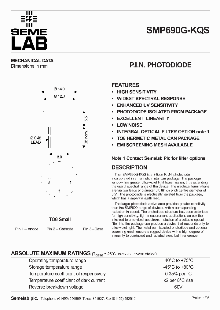 SMP690G-KQS_5012995.PDF Datasheet