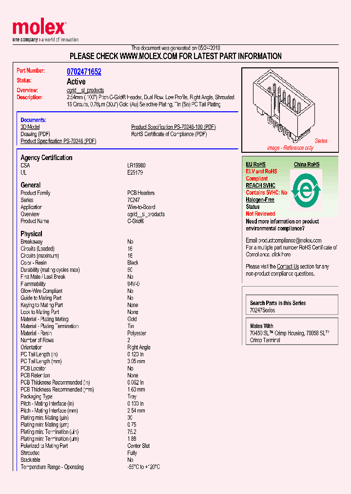 70247-1652_5013442.PDF Datasheet