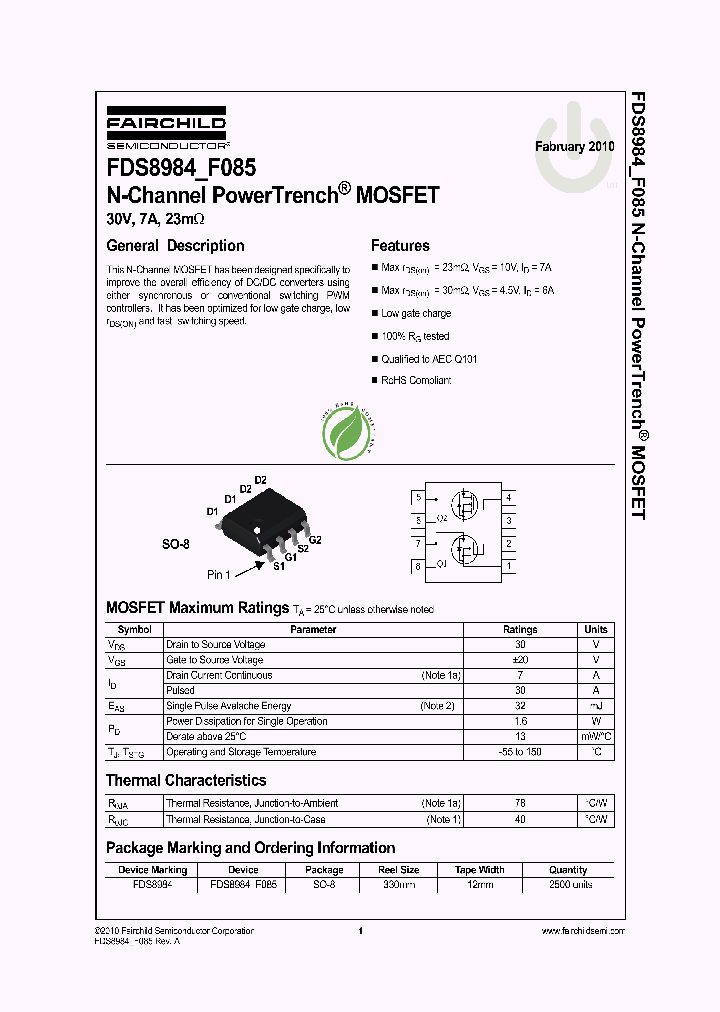 FDS8984_5017428.PDF Datasheet