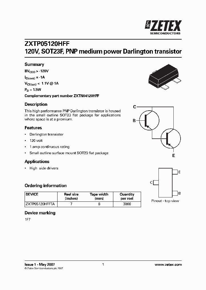 ZXTP05120HFF_5018197.PDF Datasheet